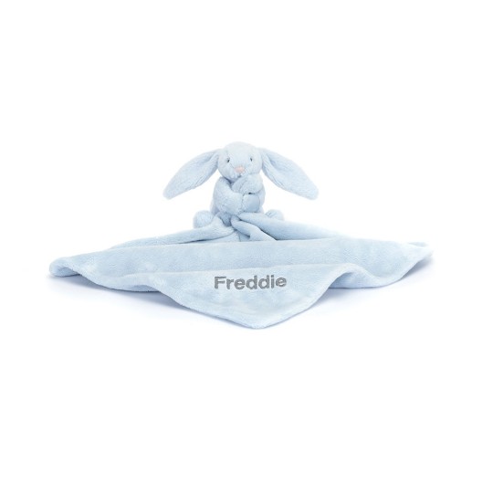 Jellycat - Doudou Coniglio con copertina - Colore: Blu