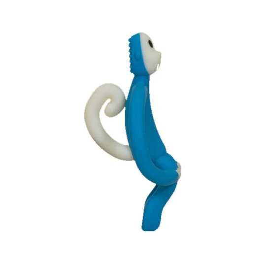 Matchstick Monkey - Massaggiagengive scimietta in silicone - Colore: Blu