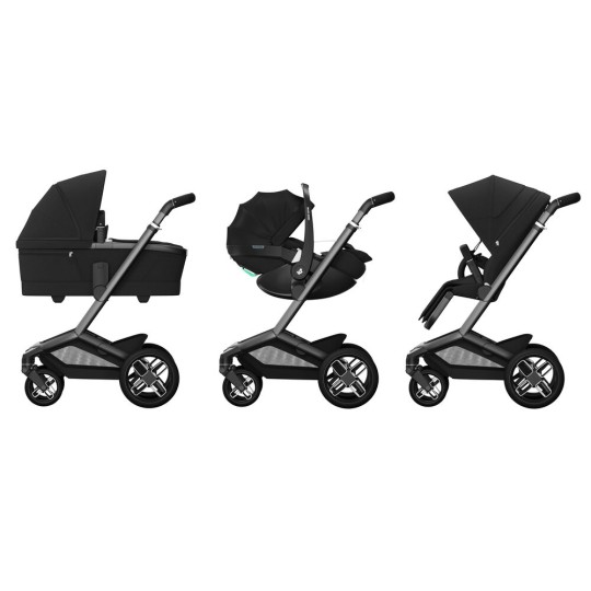 Maxi Cosi - Duo Fame passeggino e navicella - Massimo comfort per bambini e genitori - Colore Maxi - Cosi: Twillic Black