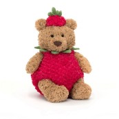 Jellycat - Peluche morbido Bartolomeo Orso fragola