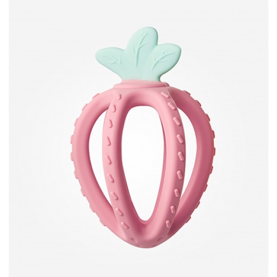 Saro - Massaggiagengive Frutta fresca - 100% silicone - Colore: Rosa