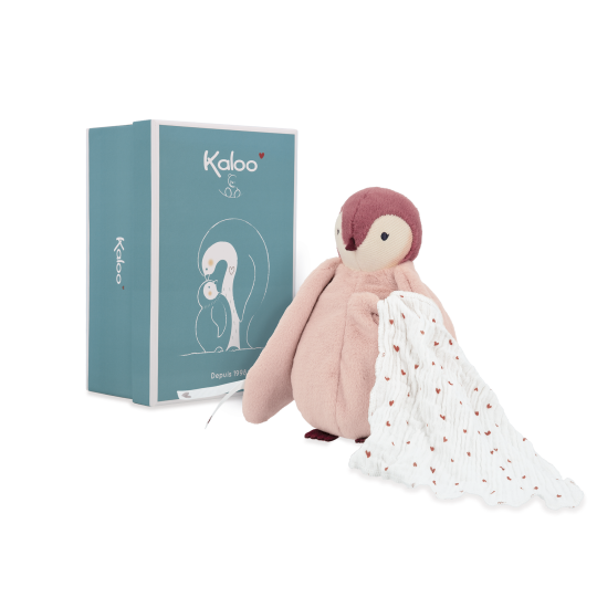 Kaloo - Peluche morbido pinguino coccoloso - Colore: Rosa