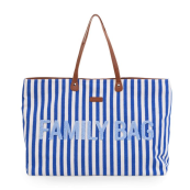 Chilhome - Family Bag Borsa Weekend - 55x18x40 cm - Colori Childhome: Righe Blu