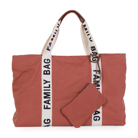 Chilhome - Family Bag Borsa Weekend - 55x18x40 cm - Colori Childhome: Tela Terracotta