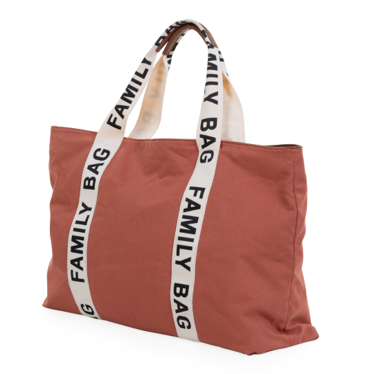 Chilhome - Family Bag Borsa Weekend - 55x18x40 cm - Colori Childhome: Tela Terracotta