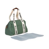 Childhome - Borsa Cambio Mommy Club Signature - Include Fasciatoio Portatile - Colori Childhome: Verde