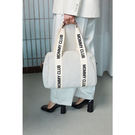 Childhome - Borsa Cambio Mommy Club Signature - Include Fasciatoio Portatile - Colori Childhome: Bianco