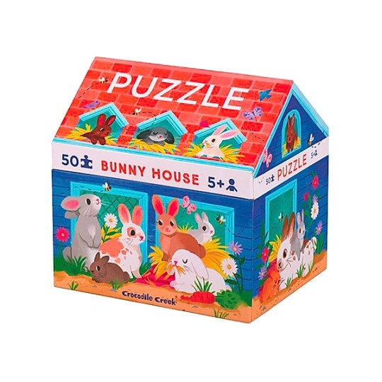 Crocodile Creek - Puzzle 50 pezzi - con scatola a casetta