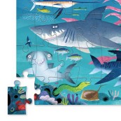 Crocodile Creek - Puzzle in latta da 50 pezzi - Floss & Rock: Shark