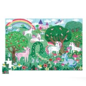 Crocodile Creek - Puzzle in latta da 50 pezzi - Floss & Rock: Rainbow Unicorn