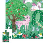 Crocodile Creek - Puzzle in latta da 50 pezzi - Floss & Rock: Rainbow Unicorn