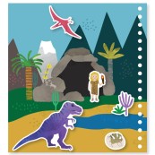 Floss & Rock - Magic Multiplay Libro da colorare con penna ad acqua - Floss & Rock: Dino