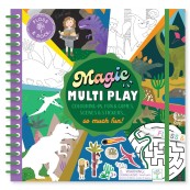 Floss & Rock - Magic Multiplay Libro da colorare con penna ad acqua - Floss & Rock: Dino