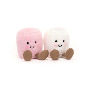 Jellycat - Peluche morbidi Marshmallows rosa e bianco