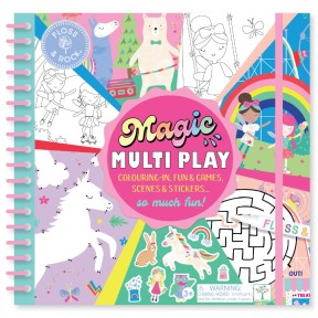 Floss & Rock - Magic Multiplay Libro da colorare con penna ad acqua