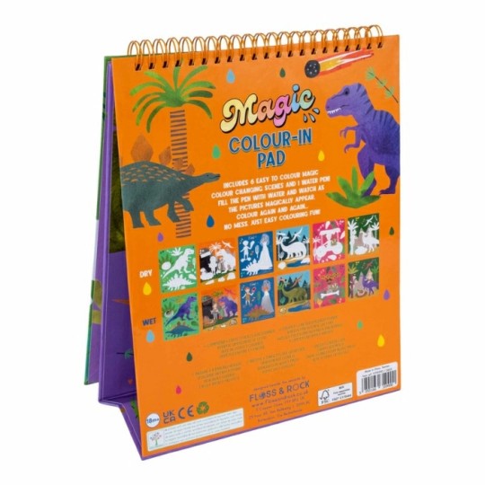 Floss & Rock - Libro magico da colorare - Floss & Rock: Dino