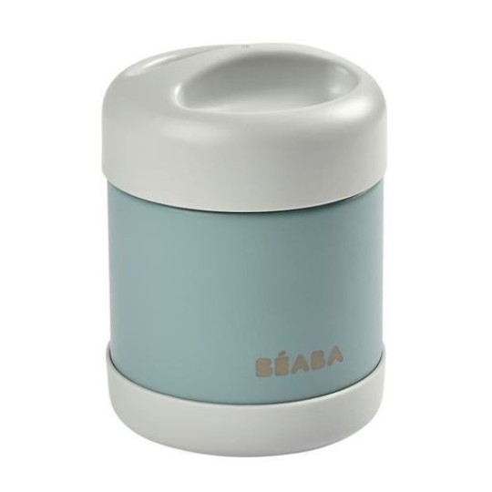 Bèaba - Thermos Portapappa termico 300ml - in acciaio inox - Colore: Azzurro