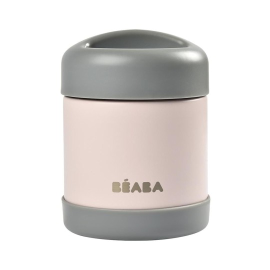 Bèaba - Thermos Portapappa termico 300ml - in acciaio inox - Colore: Rosa