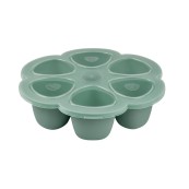 Beaba - CONTENITORE MULTIPORZIONE SILICONE 6x 90ml - Colore: Verde