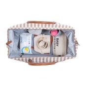 Childhome - Mommy Bag borsa fasciatoio - Colori Childhome: Righe Beige