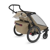 Thule - Rimorchio multi sportivo Thule Cross 2 - Colore Thule: Faded Khaki, Versione Thule: Doppio