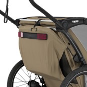 Thule - Rimorchio multi sportivo Thule Cross 2 - Colore Thule: Faded Khaki, Versione Thule: Singolo