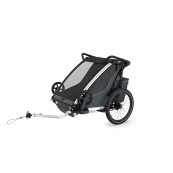 Thule - Rimorchio multi sportivo Thule Cross 2 - Colore Thule: Dark Slate, Versione Thule: Doppio