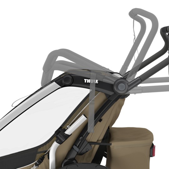 Thule - Rimorchio multi sportivo Thule Cross 2 - Colore Thule: Faded Khaki, Versione Thule: Singolo