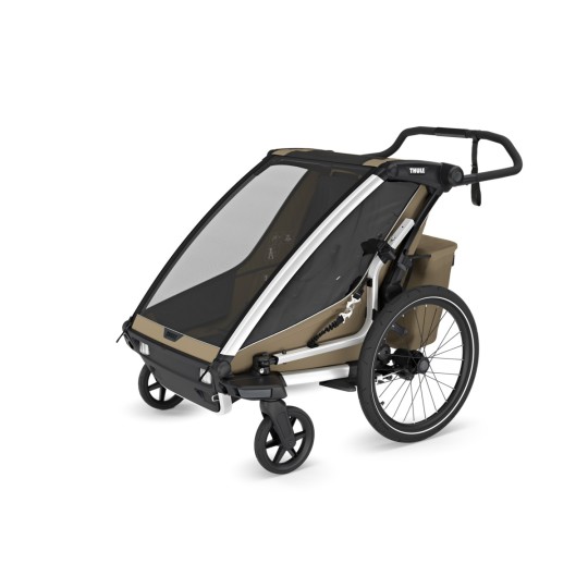 Thule - Rimorchio multi sportivo Thule Cross 2 - Colore Thule: Faded Khaki, Versione Thule: Doppio