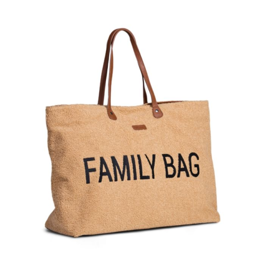 Childhome - Family Bag Borsa Weekend - 55x18x40 cm - Colori Childhome: Teddy beige