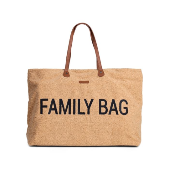 Childhome - Family Bag Borsa Weekend - 55x18x40 cm - Colori Childhome: Teddy beige