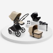 Bugaboo - Passeggino Trio Fox Cub completo - con base isofix e ovetto Turtle