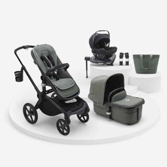 Bugaboo - Passeggino trio Fox5 con ovetto e base rotante + accessori estivi