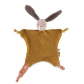 Moulin Roty - Doudou morbido coniglio con peluche - Colore: Ocra