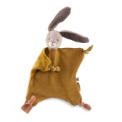 Moulin Roty - Doudou morbido coniglio con peluche - Colore: Ocra