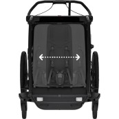 Thule - Rimorchio multi sportivo Thule Sport 2 - Colore Thule: Black, Versione Thule: Doppio