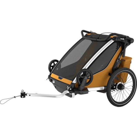 Thule - Rimorchio multi sportivo Thule Sport 2 - Colore Thule: Natural Gold, Versione Thule: Doppio