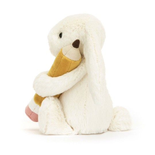 Jellycat - Peluche morbido Coniglietto con matita