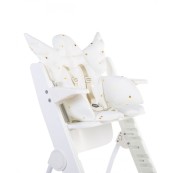 Childhome - Riduttore in cotone per seggiolone pappa - Colore: Bianco