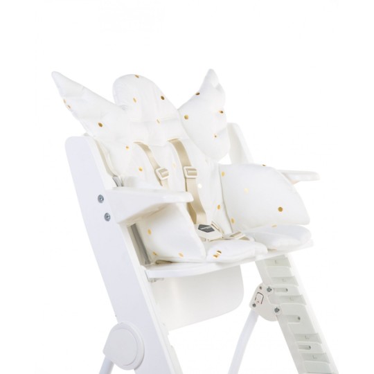 Childhome - Riduttore in cotone per seggiolone pappa - Colore: Bianco