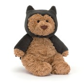 Jellycat - Peluche morbido Orso Bartolomeo Batman