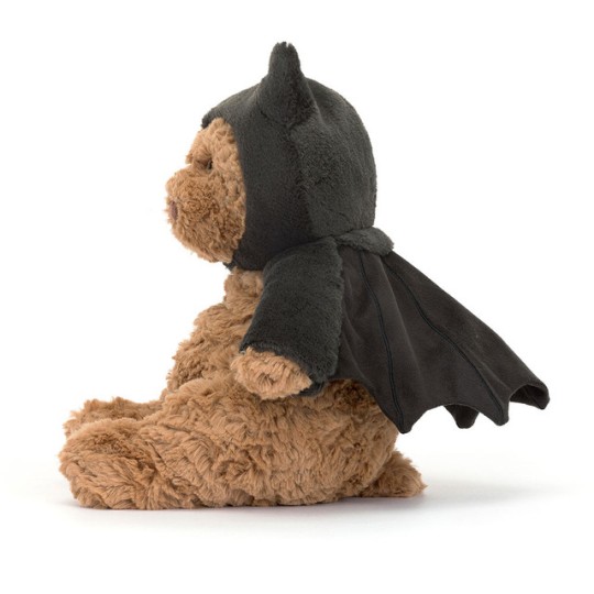 Jellycat - Peluche morbido Orso Bartolomeo Batman