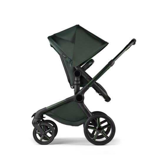 Bugaboo - Passeggino Duo Fox 5 Noir Limited Edition - Passeggino e navicella - Colori Bugaboo: Midnight Green - Noir Limited Edition