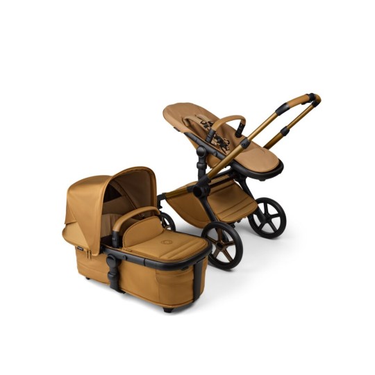 Bugaboo - Passeggino Duo Fox 5 Noir Limited Edition - Passeggino e navicella - Colori Bugaboo: Amber Glow - Noir Limited Edition