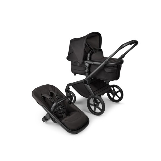 Bugaboo - Passeggino Duo Fox 5 Noir Limited Edition - Passeggino e navicella