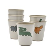 Liewood - Tazza Lana - 6 pezzi - Colore Liewood: Dinosaurs / Mist