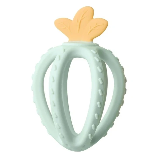 Saro - Massaggiagengive Frutta fresca - 100% silicone - Colore: Menta