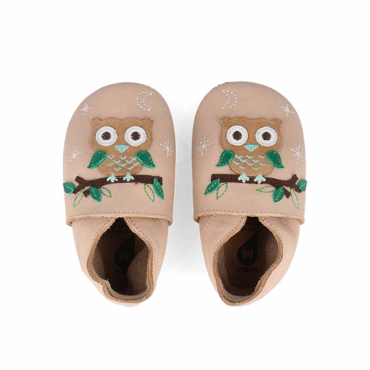 Bobux - Scarpina Soft Sole Tg. S - La cosa migliore dopo i piedi scalzi! - Colore Bobux: Owl Beige