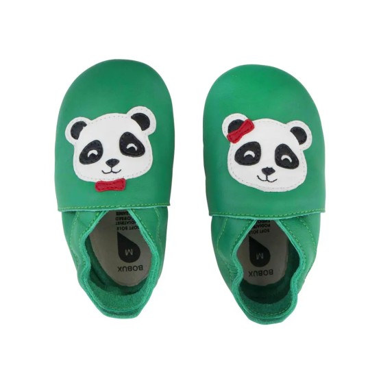 Bobux - Scarpina Soft Sole Tg. M - La cosa migliore dopo i piedi scalzi! - Colore Bobux: Panda smeraldo