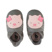 Bobux - Scarpina Soft Sole Tg. 2XL - La cosa migliore dopo i piedi scalzi! - Colore Bobux: Gatto grigio